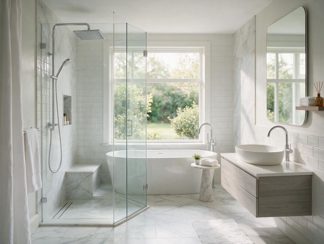 Baño moderno reformado por plomero matriculado en Córdoba